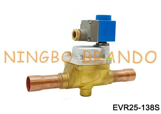 सोलेनॉइड वाल्व डैनफॉस प्रकार 1-3/8'' Evr25 Odf 220VAC 24VDC