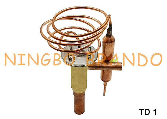 थर्मास्टाटिक विस्तार वाल्व डैनफॉस प्रकार TD1 R134a R22 R407C R404A