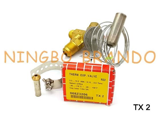 Danfoss Type 068Z3206 TX2 Thermostatic Expansion Valve 3/8'' x 1/2'' Flare