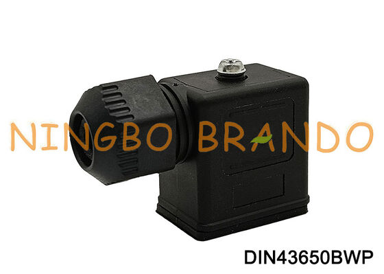 DIN43650B Waterproof Solenoid Valve Coil Connector IP67 DIN 43650 Form B