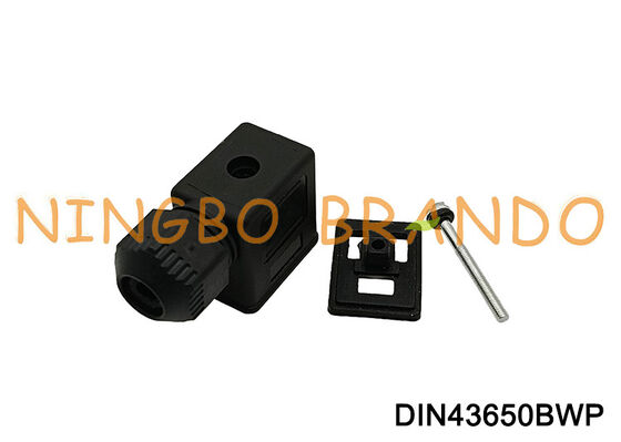 DIN43650B Waterproof Solenoid Valve Coil Connector IP67 DIN 43650 Form B