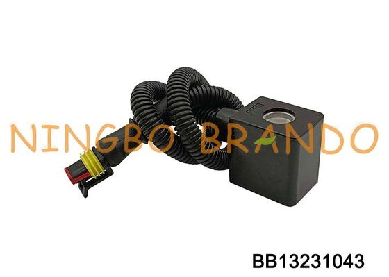 ऑटोमोबाइल स्पेयर पार्ट्स के लिए प्लग कनेक्टर के साथ 12VDC 24VDC सोलनॉइड कॉइल