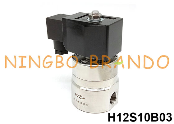 300 बार उच्च दबाव सोलेनोइड वाल्व 3/8'' 220V 110V 24V 12V