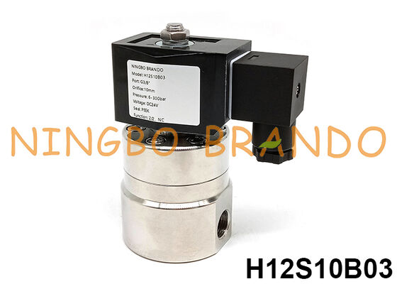 300 बार उच्च दबाव सोलेनोइड वाल्व 3/8'' 220V 110V 24V 12V