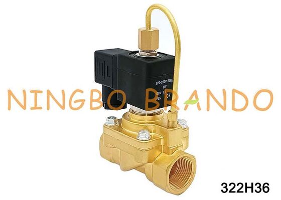 पार्कर प्रकार 322H36 DC24V सामान्य रूप से खुला सोलनॉइड वाल्व 3/4 इंच AC220V