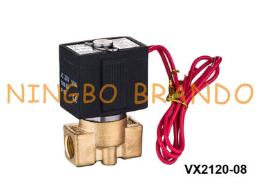 1/8 &quot;VX2120-06 1/4 '' VX2120-08 पानी तेल गैस के लिए पीतल Solenoid वाल्व एसएमसी प्रकार 5 VV