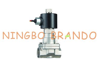 PS-25NK 1 &quot;थ्रेडेड स्टेनलेस स्टील सोलनॉइड वाल्व 24VDC 220VAC