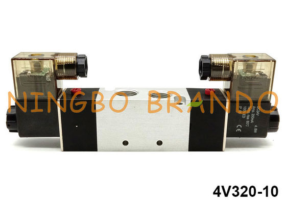 5 रास्ता 2 स्थिति वायवीय सोलेनॉइड वाल्व 4V320-10 एयरटैक प्रकार 12VDC
