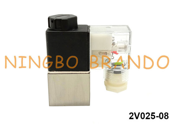 2V025-08 एयरटैक प्रकार वायवीय सोलेनॉइड वाल्व 1/4 '' एनपीटी 12VDC 24VDC