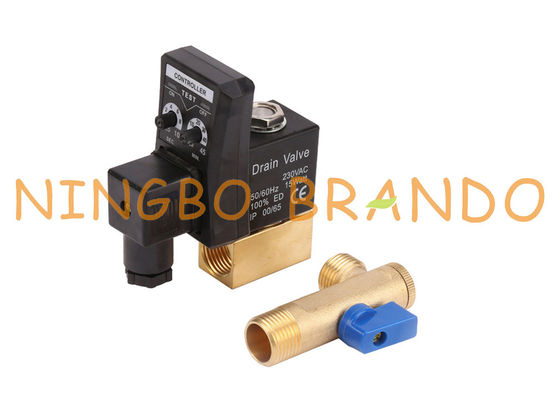 टाइमर नियंत्रित एयर कंप्रेसर ऑटो ड्रेन वाल्व 1/4 '' 1/2 '' 110V 220V