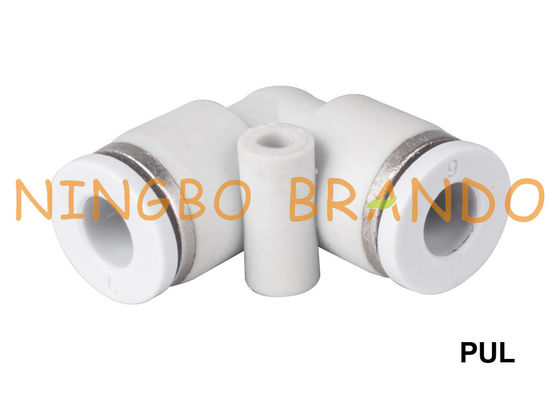 PUL संघ 90 डिग्री कोहनी वायवीय वायु फिटिंग 1/8 '' 1/4 '' 3/8 '' 1/2 ''