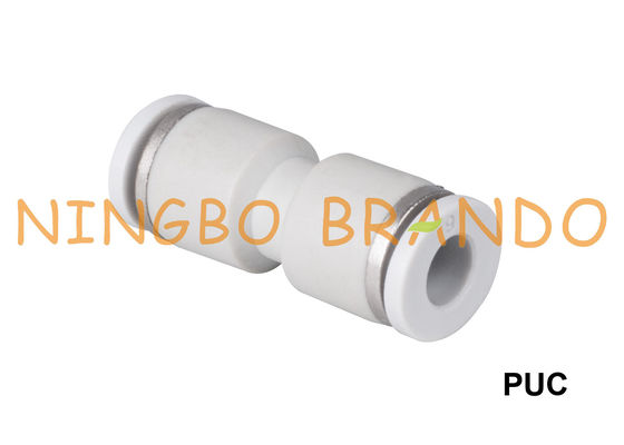PUC संघ सीधे प्लास्टिक वायवीय ट्यूब फिटिंग 1/8 '' 1/4 '' 3/8 '' 1/2 ''