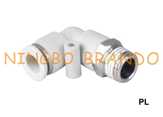 पीएल नर कोहनी वायवीय त्वरित फिटिंग 1/8 '' 1/4 '' 3/8 '' 1/2 '' पर धक्का