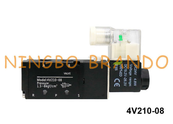 4V210-08 Airtac प्रकार वायवीय सोलेनॉइड वाल्व 4V210-08-B 24VDC