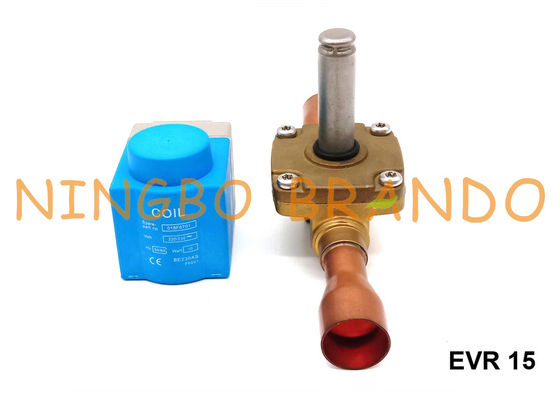 डैनफॉस टाइप ईवीआर 15 एनसी 7/8 '' रेफ्रिजरेशन सोलनॉइड वाल्व 24VDC 220VAC