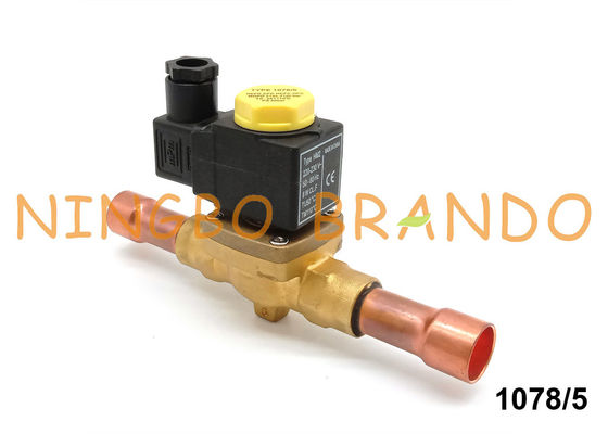 रेफ्रिजरेंट के लिए Castel Type 1078/5 5/8 &quot;सोल्डर सोलेनॉइड वाल्व