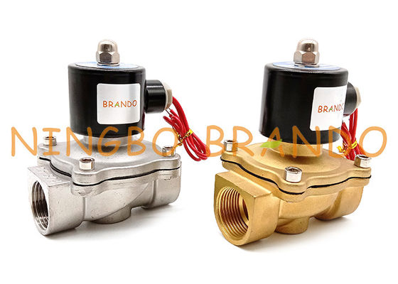 1 &quot;सामान्य रूप से बंद SUW स्टेनलेस स्टील UW-25 पीतल Solenoid वाल्व