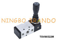 TSV86522M शाको प्रकार वायवीय हाथ नियंत्रण वाल्व 5/2 रास्ता