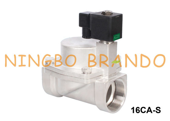 1-1 / 4 '' 1-1 / 2 '' 2 '' इलेक्ट्रिक स्टीम सोलनॉइड वाल्व सामान्य रूप से बंद 24V 220V
