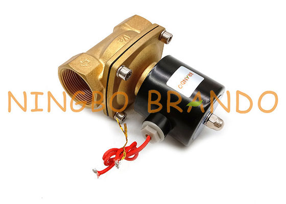 UW-40 2W400-40 1-1/2 इंच सेमी-डायाफ्राम पीतल सोलेनॉइड वाल्व