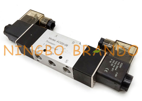 एयरटैक टाइप 4V320-08 1/4'' 5/2 वे डबल सोलेनॉइड न्यूमेटिक वाल्व