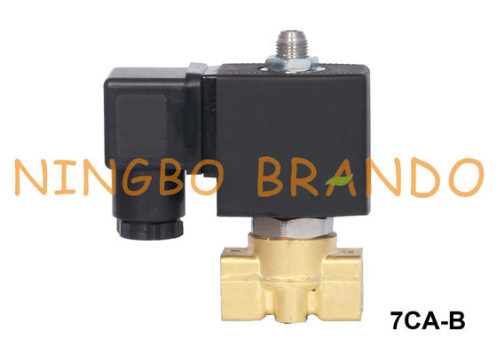3-वे वाटर एयर ब्रास सोलनॉइड वाल्व 1/8 '' 1/4 '' 12VDC 24VDC 110VAC 220VAC