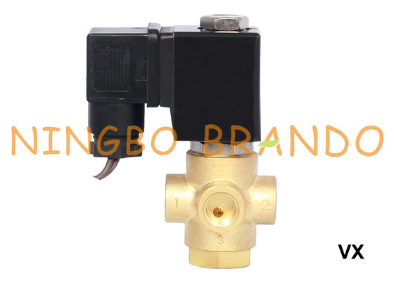 3 वे यूनिवर्सल ब्रास सोलनॉइड वाल्व 1/8 '' 1/4 '' 12V 24V 110V 120V 220V 230V