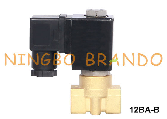 वाटर एयर 6VDC 12VDC 24VDC के लिए टू वे लैचिंग ब्रास सोलेनॉइड वाल्व;