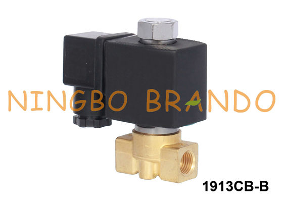 1/8 '' वाटर एयर ब्रास सोलेनॉइड वाल्व 2 वे आम तौर पर 24V 220V खोलें;