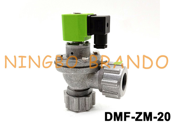 DMF-ZM-20 3/4 इंच पल्स जेट वाल्व फिक्स नट 220 AC 24V DC . के साथ