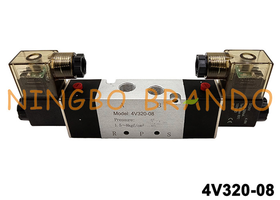 4V320-08 Airtac प्रकार वायवीय वायु नियंत्रण वाल्व 4V320-1 / 4 24V 220V