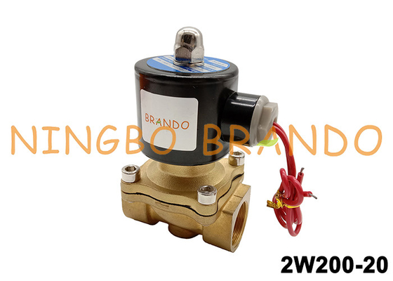 2W200-20 3/4 &quot;2 वे नेकां सोलेनॉइड वाल्व डायरेक्ट ब्रास वाल्व AC110V