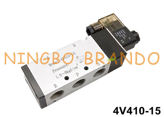 आंतरिक रूप से संचालित न्यूमेटिक सोलेनॉइड एयर वाल्व 1/2 '' 4V410-15