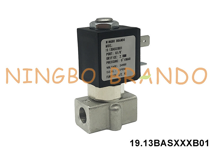 2 Way NC स्टेनलेस स्टील सोलेनोइड वाल्व पानी हवा के लिए 1/8'' 1/4'' 220V 110V 24V 12V
