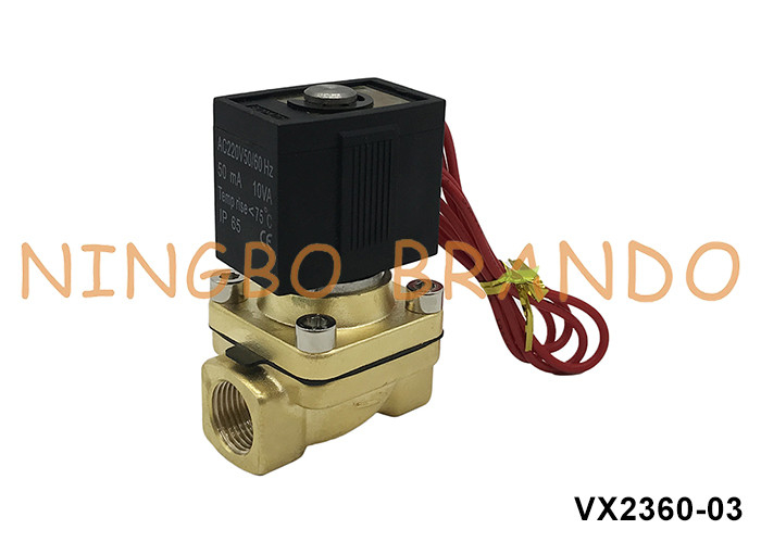 VX2360-03 3/8' SMC प्रकार पीतल पानी हवा के लिए सोलेनोइड वाल्व 220V 110V 24V