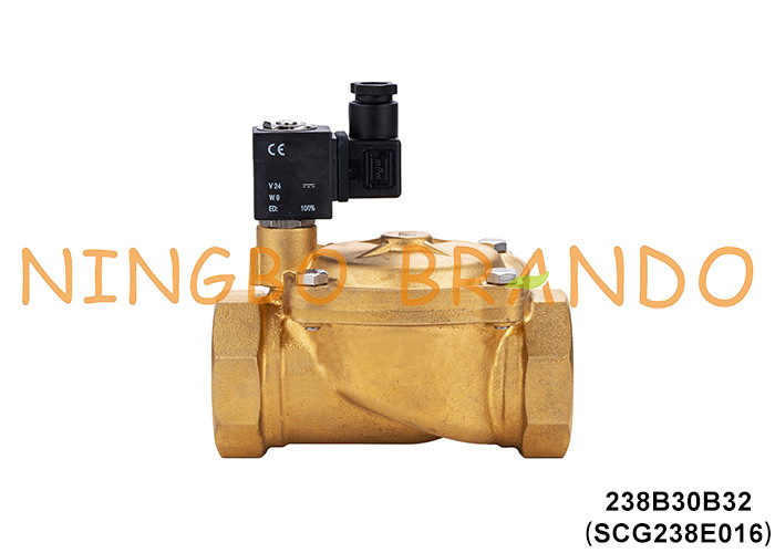SCG238E016 1-1/4' ASCO प्रकार पानी पीतल सोलेनोइड वाल्व 24VDC 110VAC 220VAC