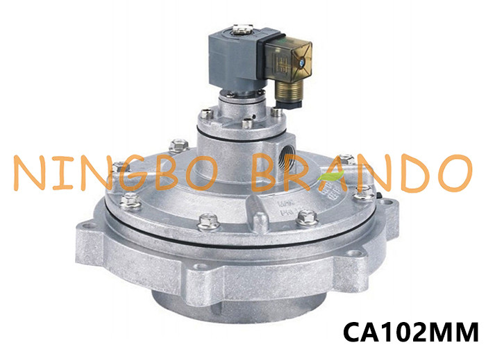 CA102MM 4'' बैग फिल्टर के लिए पूर्ण विसर्जन पल्स जेट वाल्व 24V DC 220V AC