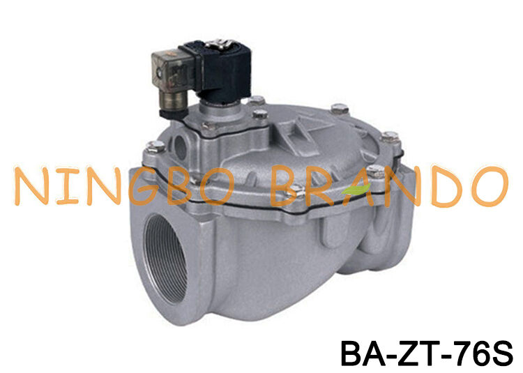 धूल कलेक्टर के लिए 3'' सीधे माध्यम से पल्स जेट सोलेनोइड वाल्व 24V 110V 220V