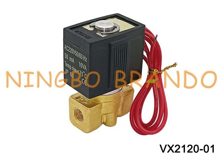एसएमसी प्रकार VX2120-01 प्रत्यक्ष संचालित 2 वे सोलनॉइड वाल्व 1/8'' AC220V DC24V