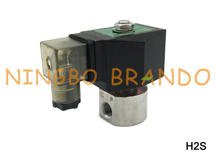 उच्च दबाव सोलनॉइड वाल्व जी 1/8'' इंच स्टेनलेस स्टील 230V 220V 200 बार