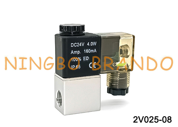 AIRTAC प्रकार 2V025-08 सामान्य रूप से बंद 12V 24V 220V वायवीय वायु सोलनॉइड वाल्व