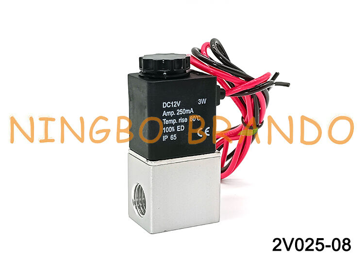 AIRTAC Type 2V025-08 2 Way Solenoid Valve 1/4'' Flying Leads