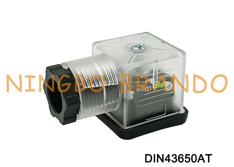 DIN43650A Solenoid Valve Coil Connector 18mm Transparent DIN 43650 Type A