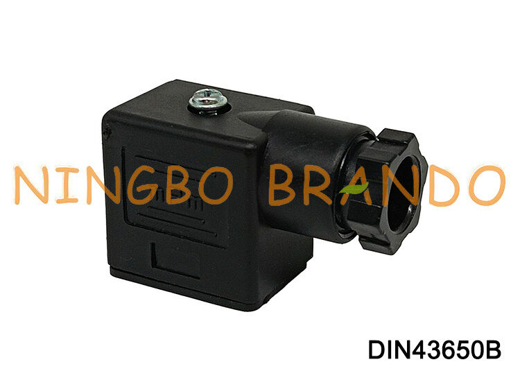 Solenoid Valve Coil Connector DIN43650 B MPM Black DIN 43650 Type B