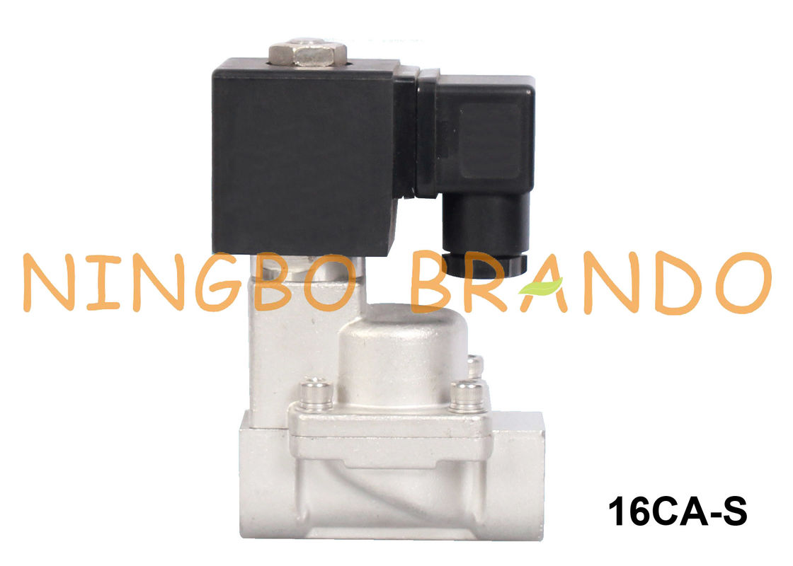 3/8 '' 1/2 '' 3/4 '' 1 '' इलेक्ट्रिक स्टीम सोलेनॉइड वाल्व सामान्य रूप से बंद 24V 220V