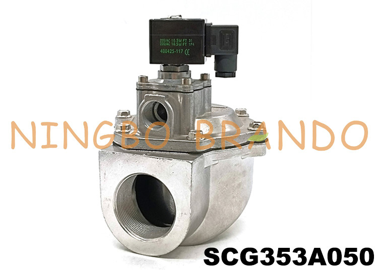 SCG353A050 2 &quot;ASCO टाइप पल्स जेट वाल्व थ्रेडेड 353 सीरीज सोलेनॉइड डायाफ्राम