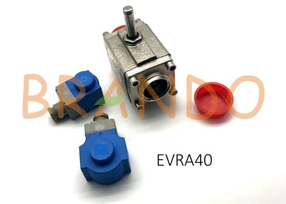 042H1142 EVRA 40 Ammonia Refrigerants Servo Operated Piston Refrigeration Solenoid Valve With Butt Weld Connections