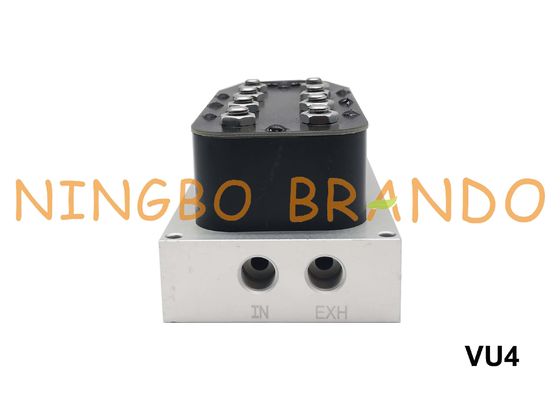 DC12V 1/4" Accuair Type VU4 4 Corner Solenoid Manifold Valve Unit For Air Suspension