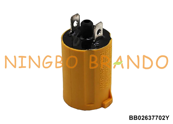 DELAVAL मिल्किंग पल्सेटर पार्ट्स EP100 EP2090 के लिए 24V 2.7W पीला सोलेनोइड कॉइल