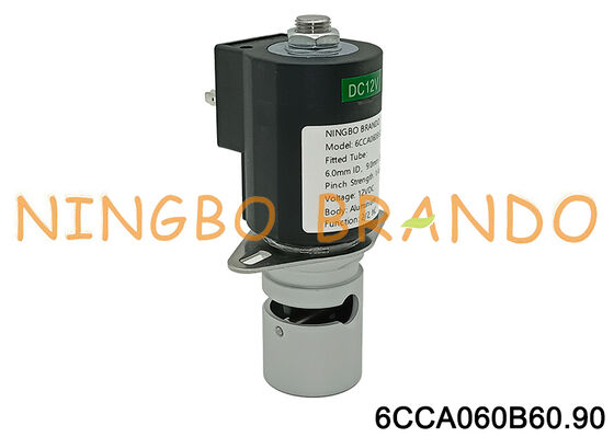 2 वे पिंच वाल्व सामान्य रूप से बंद एल्यूमीनियम सोलनॉइड वाल्व 12V 24V 110V 220V